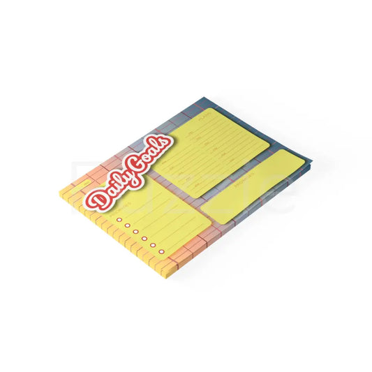 ’DAILY GOALS’ Post-it® Note Pads - 8’’ x 6’’ - Paper products