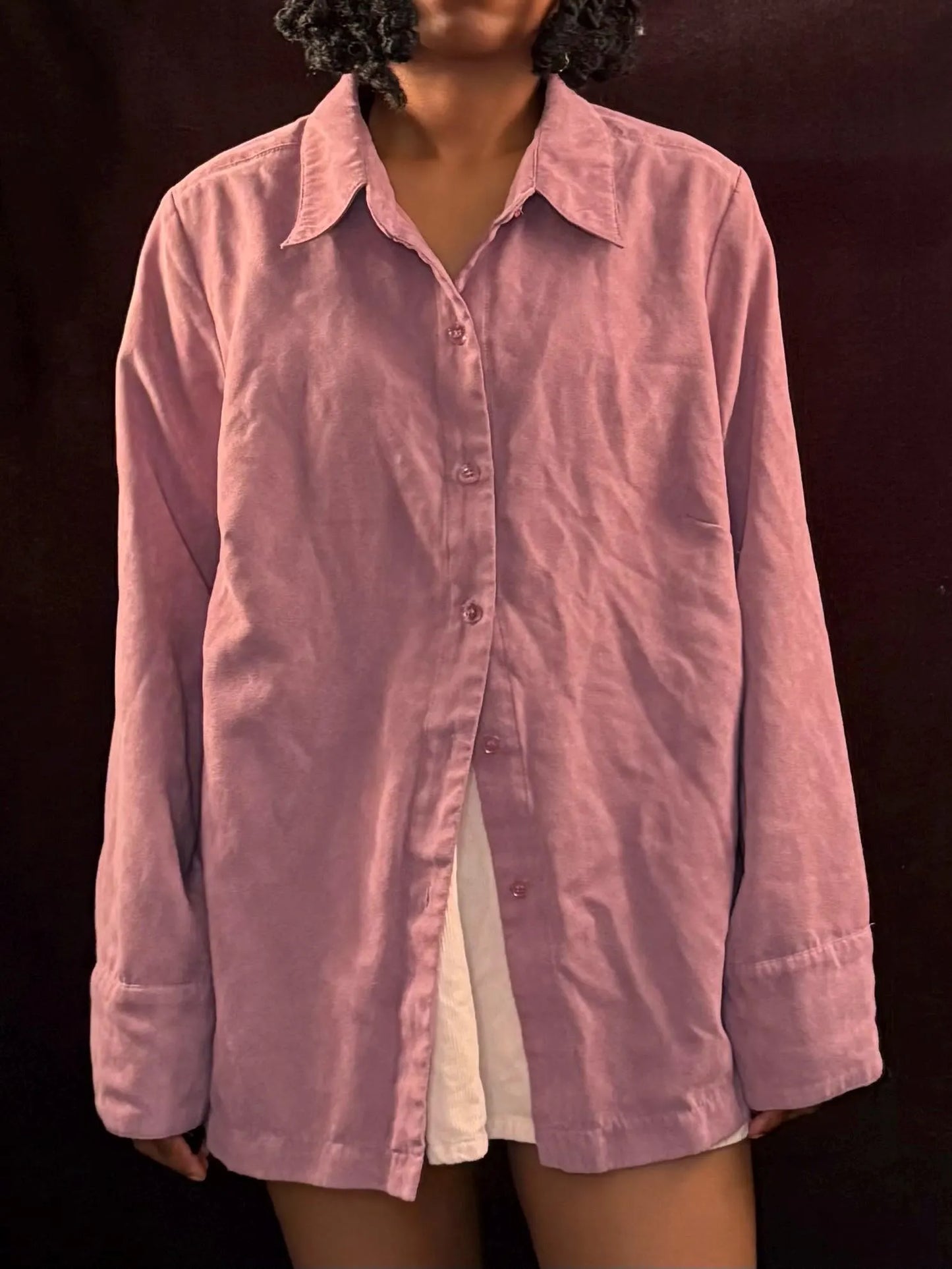 Soft Blush Button-down