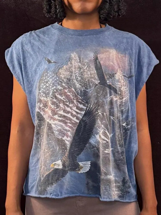 American AF vintage cut off T-shirt