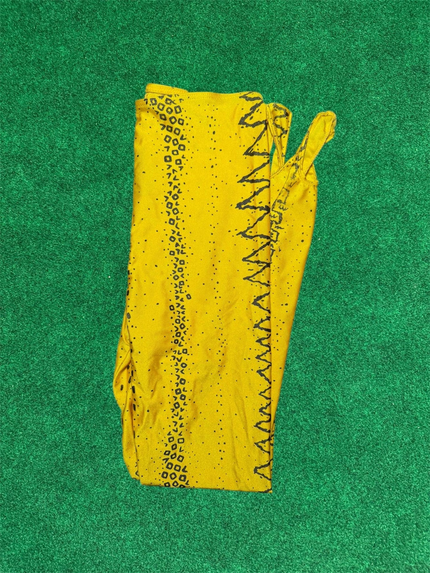 Yellow stirup high-waisted Leggings