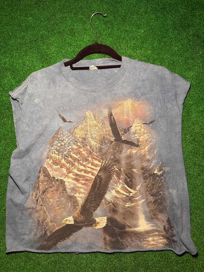 American AF vintage cut off T-shirt