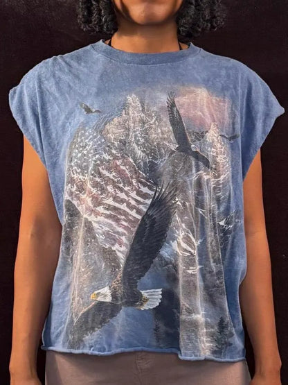 American AF vintage cut off T-shirt