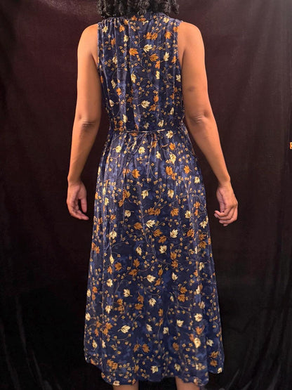 Long autumn button down dress