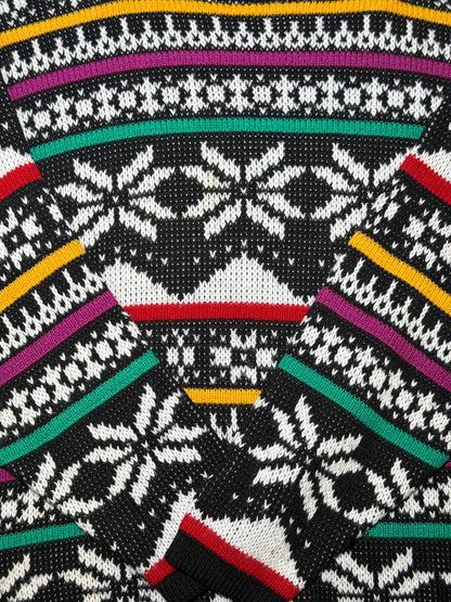 Vibrant Fair Isle Nordic Snowflake sweater