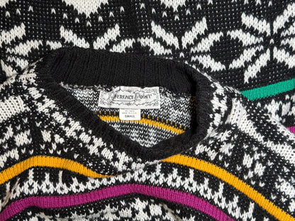 Vibrant Fair Isle Nordic Snowflake sweater