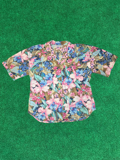 Floral print 80s Cabrais button up Shirt