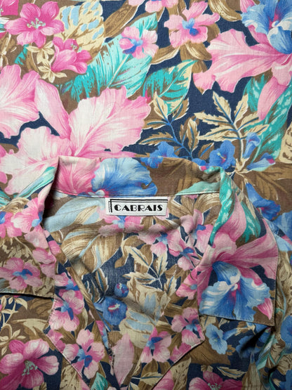 Floral print 80s Cabrais button up Shirt