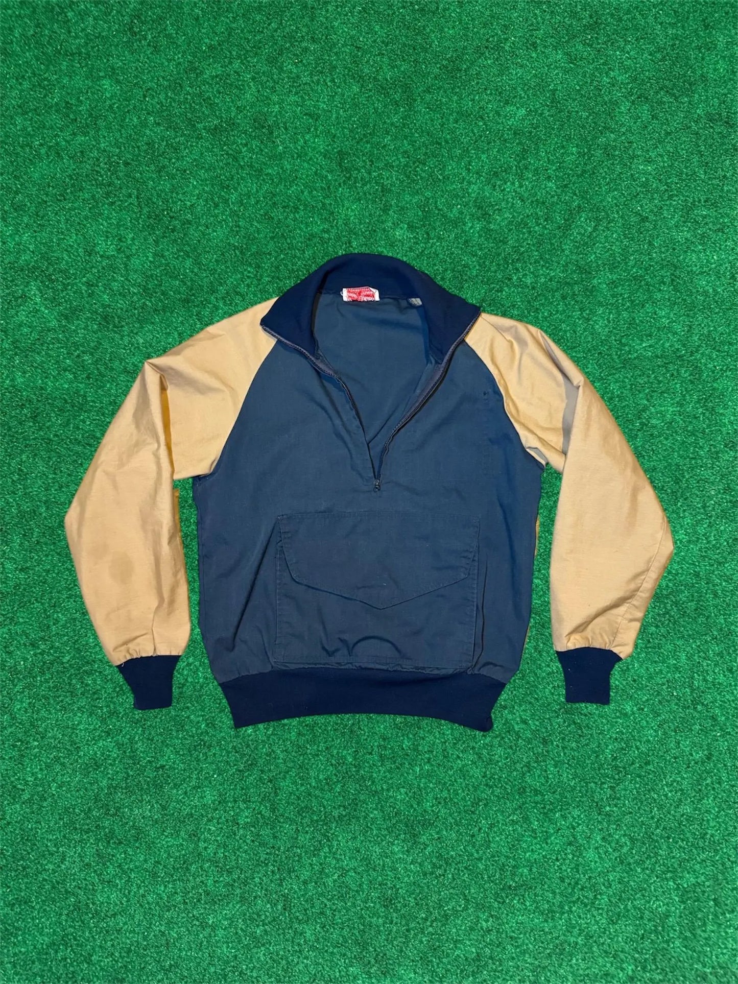 Chubasquero Color-block de jersey con bolsillo canguro