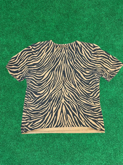 Top de punto con estampado de tigre Style & Co