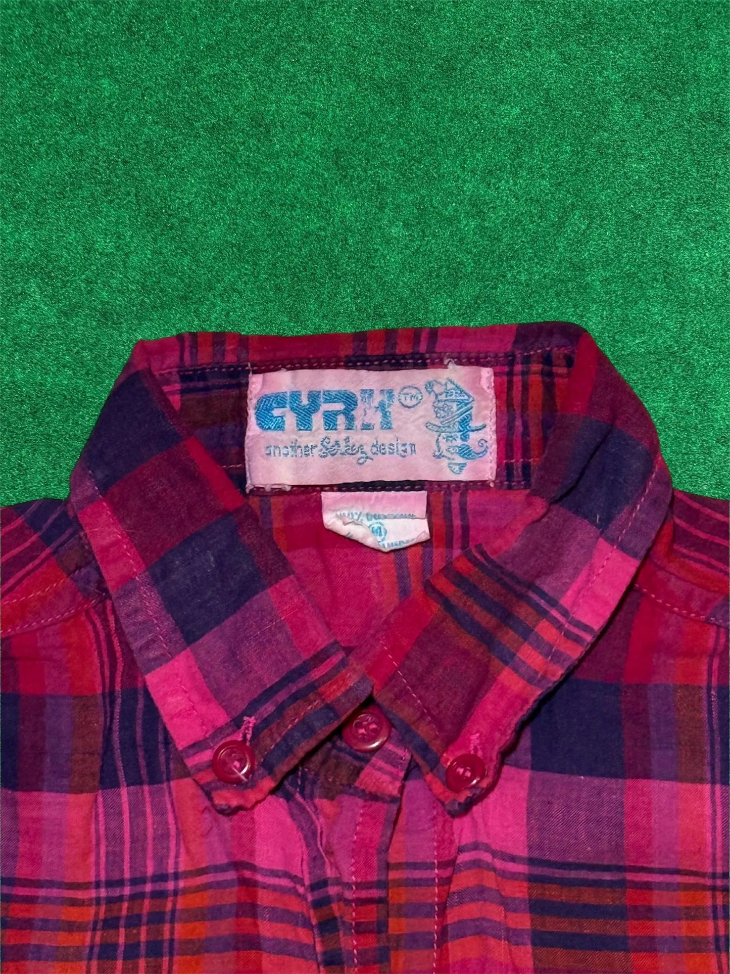 CYRK Bright Plaid Button up