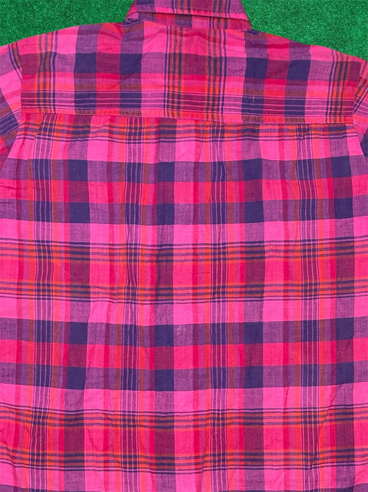 CYRK Bright Plaid Button up