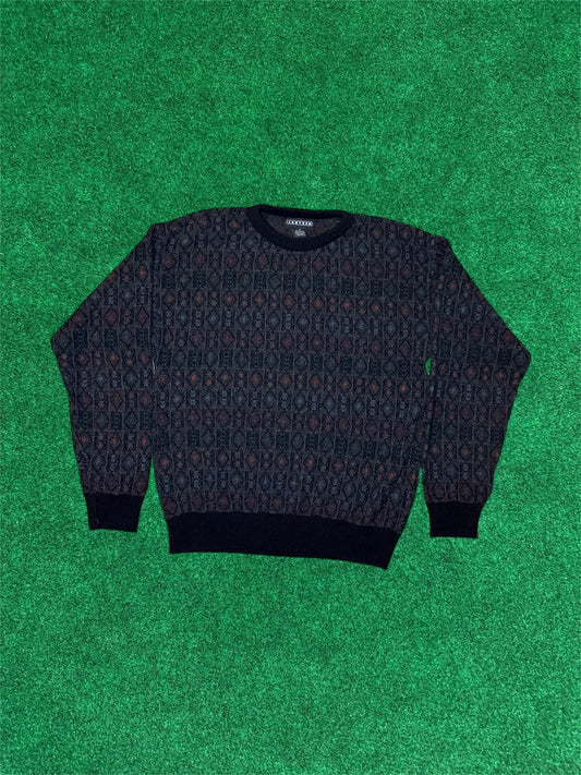 Geometric Jantzen Crewneck Sweater