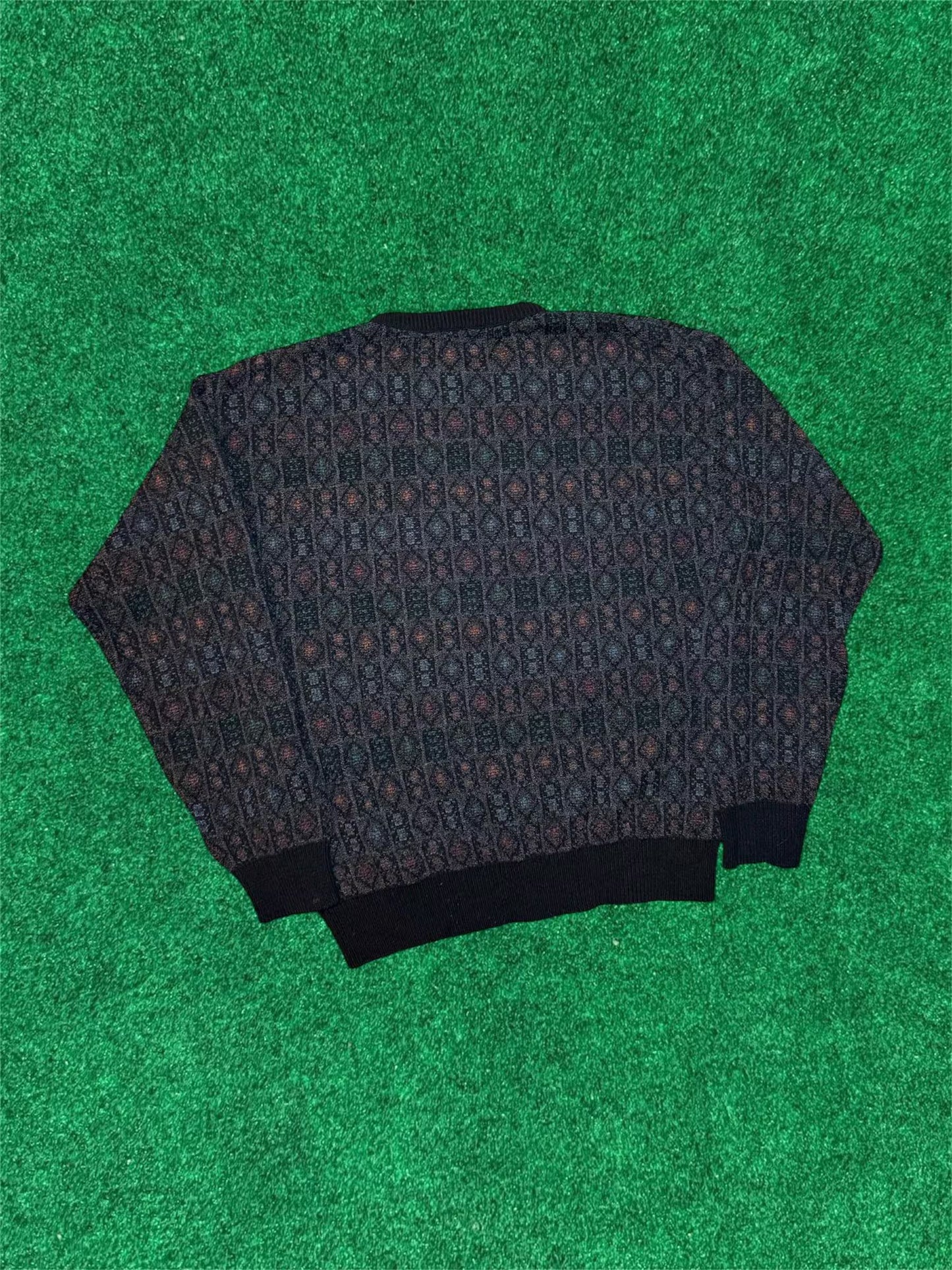 Suéter tipo jersey con cuello redondo Jantzen geométrico
