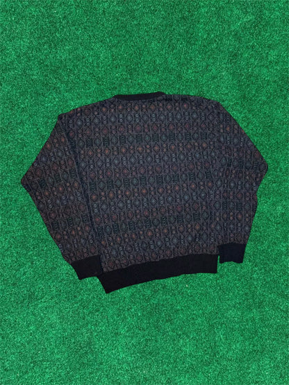 Suéter tipo jersey con cuello redondo Jantzen geométrico