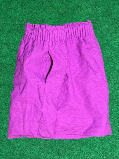 Jupe trapèze fuchsia en laine
