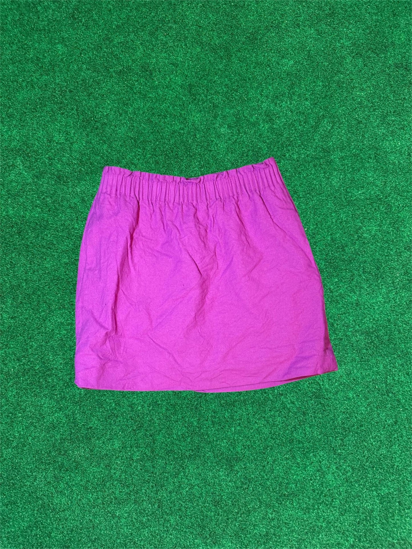 Jupe trapèze fuchsia en laine