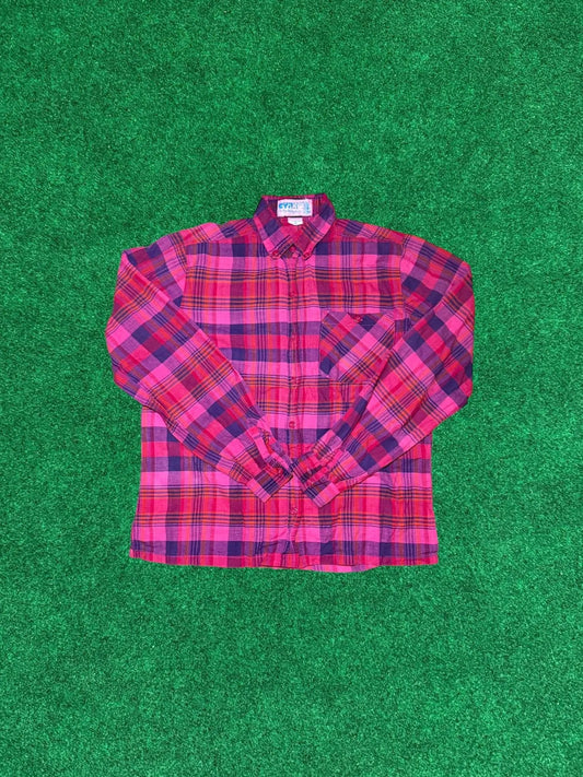 CYRK Bright Plaid Button up